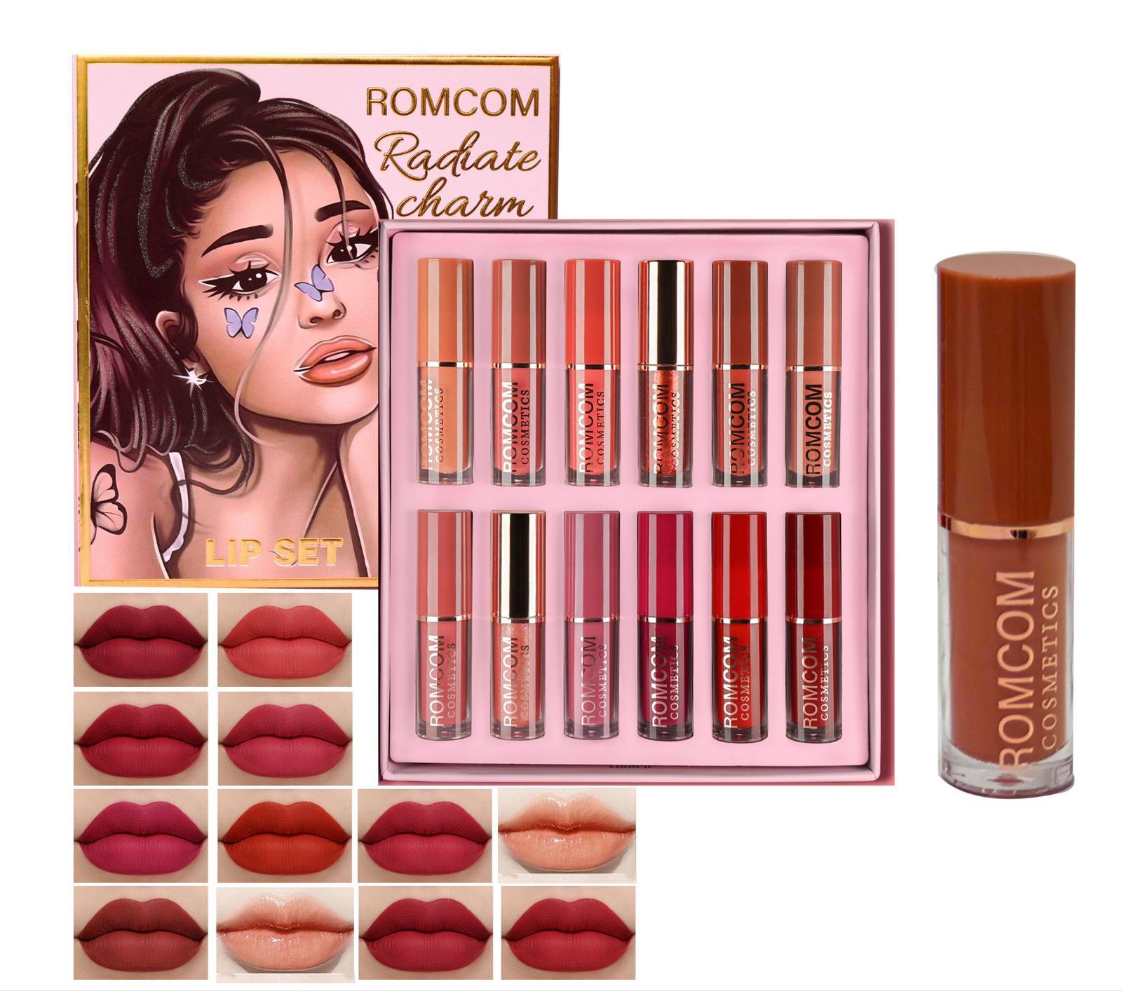 🔥Labial de textura en crema de 12 colores